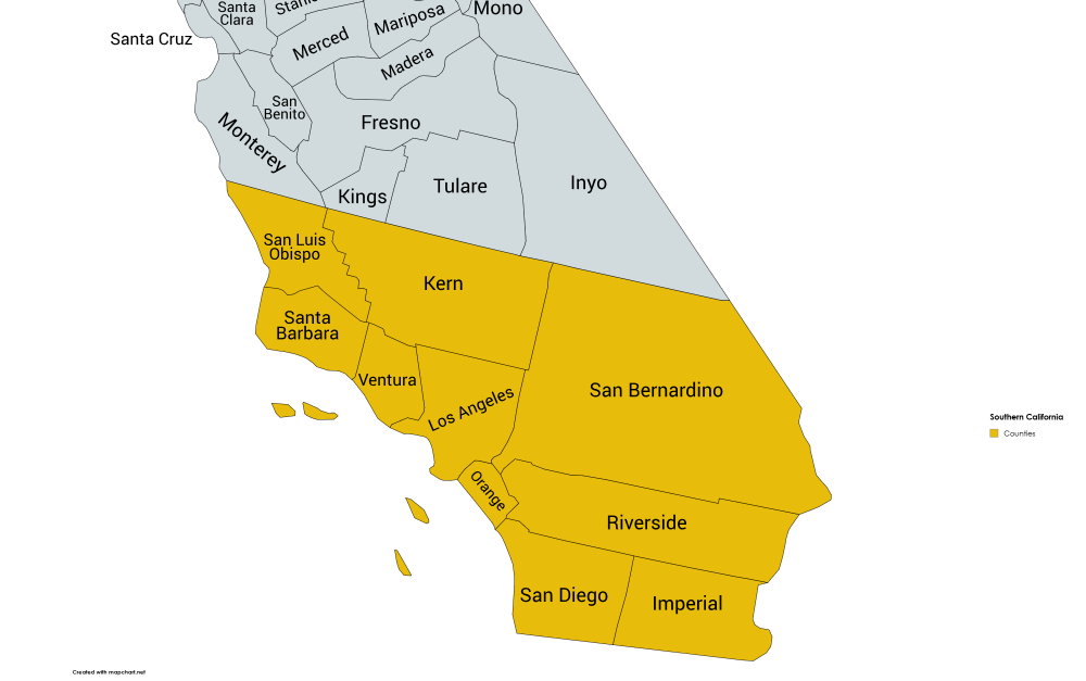 KSA Southern California Map